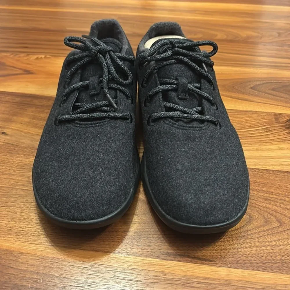 New Allbirds Natural Black Soft Marino Wool Runners with Black Sole Size 13